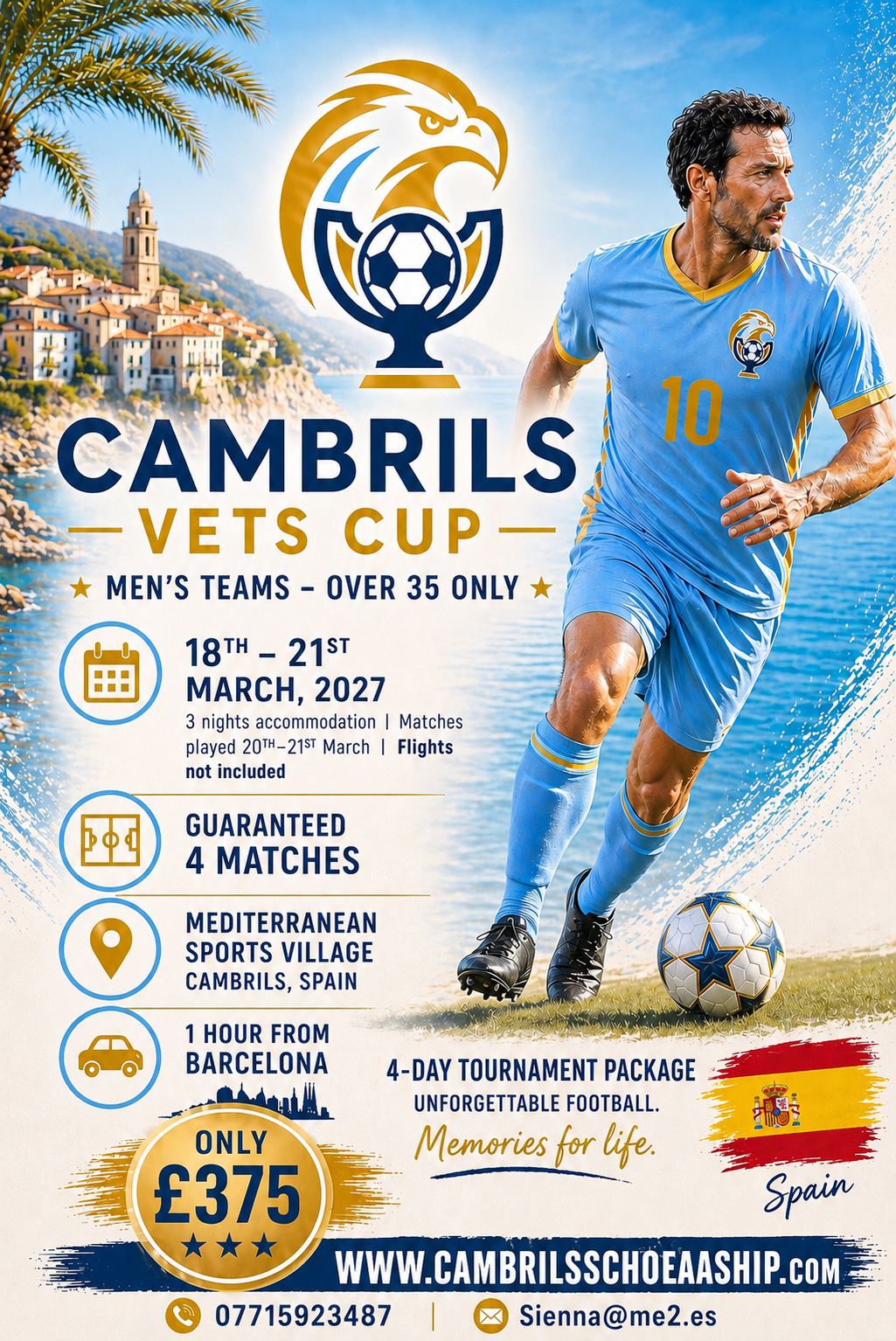 Cambrils Vets Cup — Men's Teams Over 35, March 2027